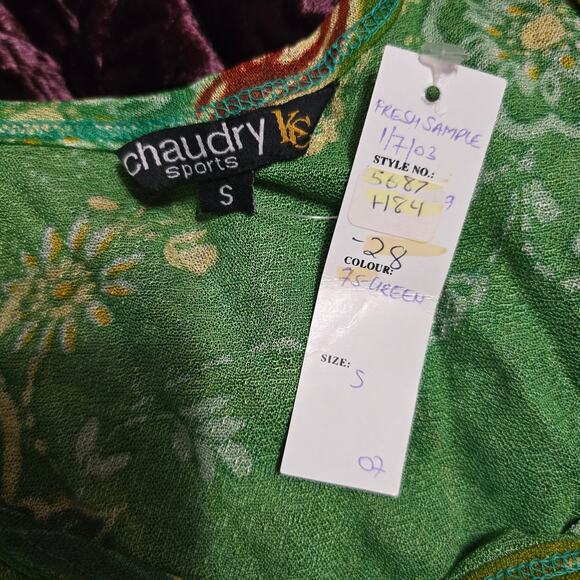 Chaudry KC Sports Viscose Green Tank Size Small - Picture 6 of 7